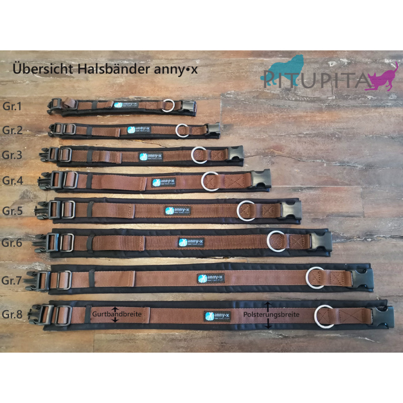 AnnyX Halsband Fun schwarz schwarz GRÖßE 8