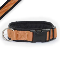 AnnyX Halsband Fun schwarz beige kupfer gold