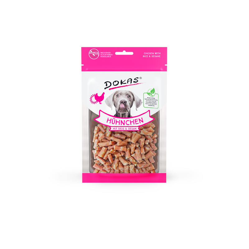 DOKAS Hühnchen mit Reis und Sesam 70g