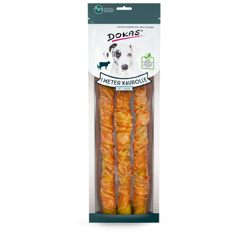 DOKAS 1m Kaurolle mit Hühnerbrust 315g