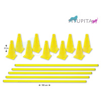 Steckhürden-Set Cavaletti gelb 100cm