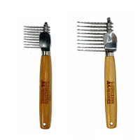 Bamboo Groom Entfilzungsharke Entfilzer aus Edelstahl