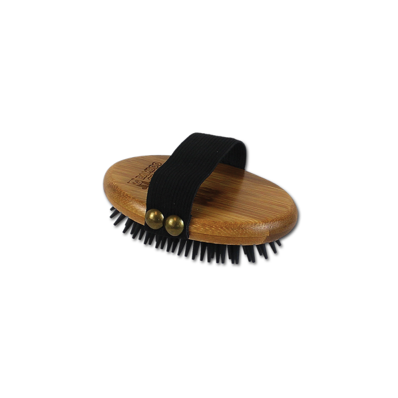 Bamboo Groom Massagebürste Gummistriegel