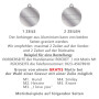 AnnyX Brustgeschirr PROTECT leuchtgelb grau + Anhänger inkl. Garvur XL Kreis rot 10K