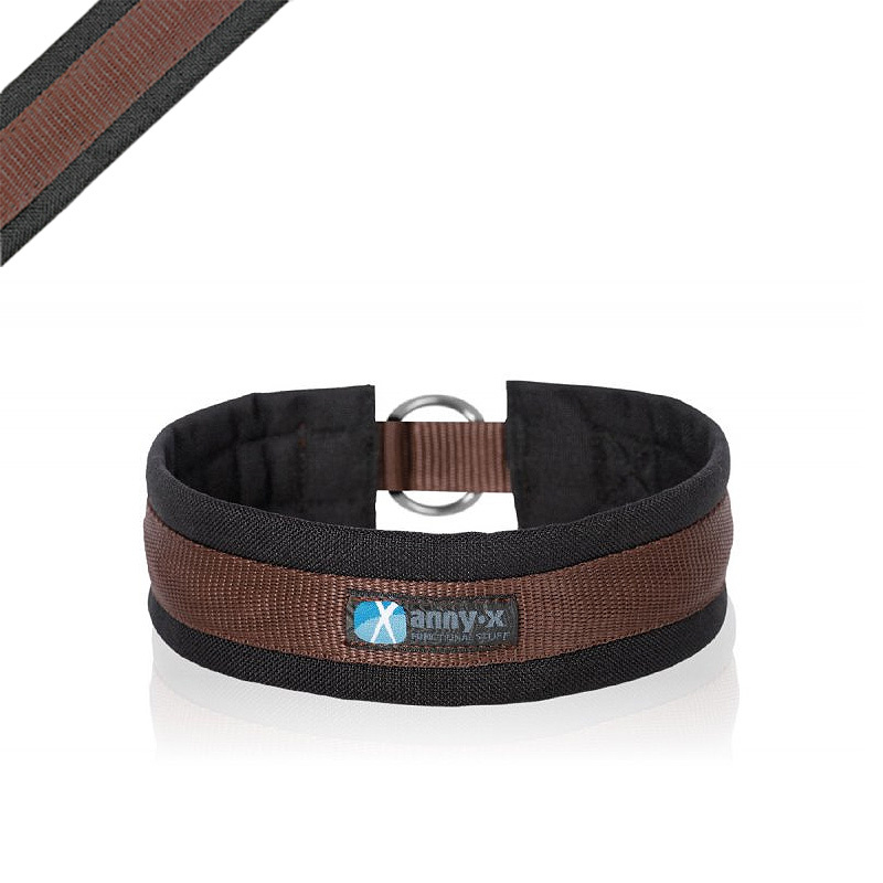 AnnyX Zugstopp Halsband Fun schwarz braun GRÖßE 7