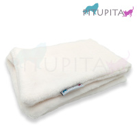 PITUPITA Kuscheldecke Hundedecke Kuschl creme weiß M 100x70