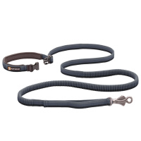 Ruffwear Roamer Leash Bungee Leine schwarz grau L 2.2-3.4m