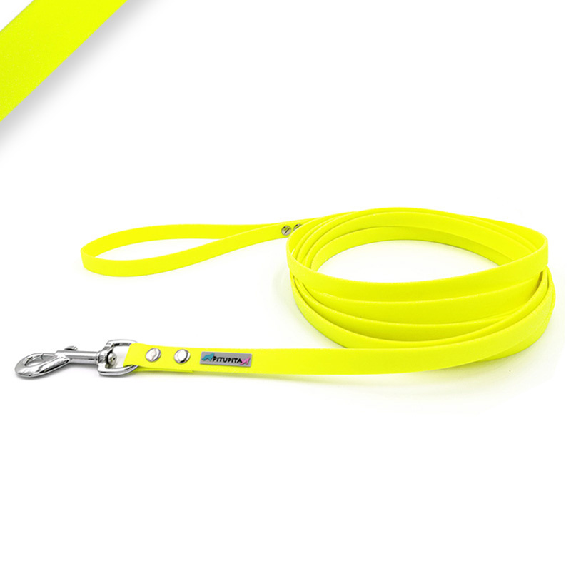 PITUPITA® Schleppleine 19mm neongelb 1m Handschlaufe
