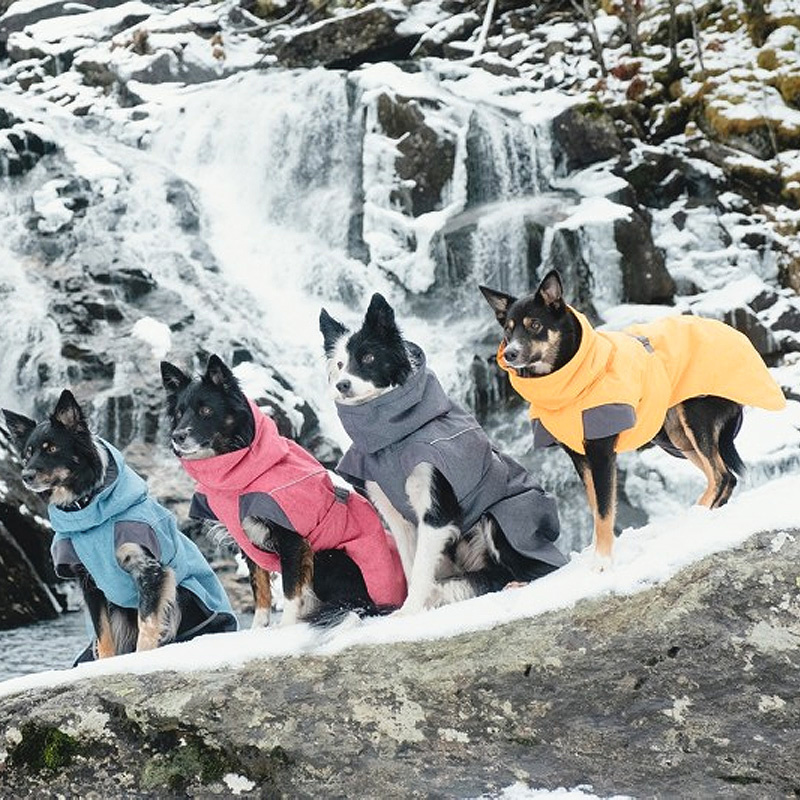 Hurtta Wintermantel Expedition Parka Dunkelgrau grau 35XL für bullige Rassen