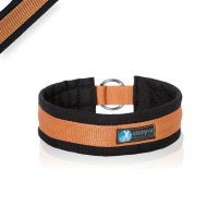 AnnyX Zugstopp Halsband FUN schwarz beige kupfer