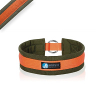 AnnyX Zugstopp Halsband Fun oliv orange GRÖßE 8