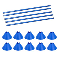 Hürden Set Cavaletti Agility Hundetraining 100cm BLAU BLAU