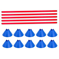 Hürden Set Cavaletti Agility Hundetraining 100cm BLAU ROT