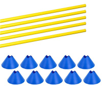 Hürden Set Cavaletti Agility Hundetraining 100cm BLAU GELB