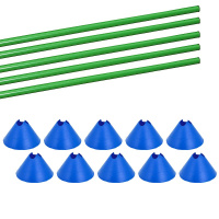 Hürden Set Cavaletti Agility Hundetraining 100cm BLAU GRÜN
