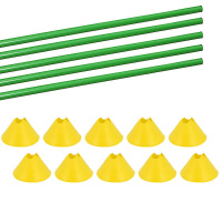 Hürden Set Cavaletti Agility Hundetraining 100cm GELB GRÜN