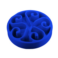 Eat Slow Live Longer Antischlingnapf blau