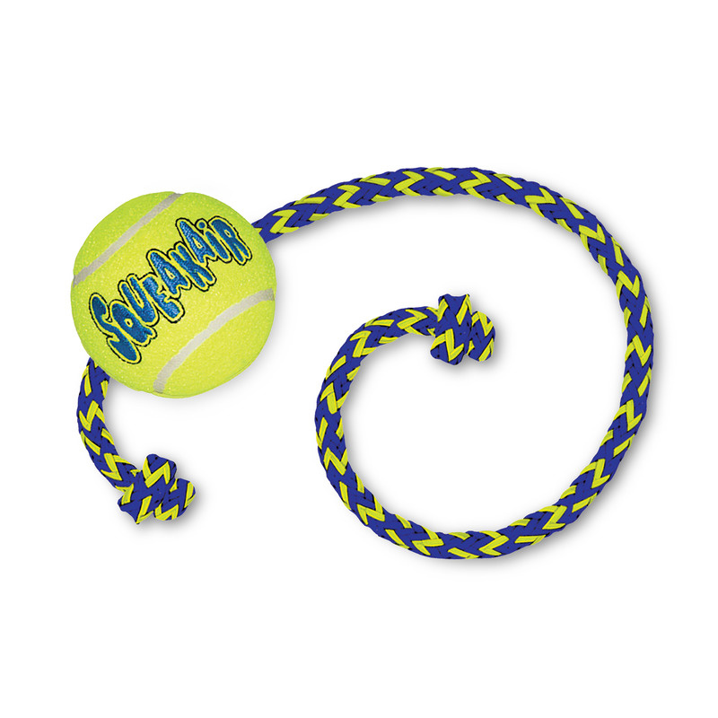 Kong Air Squeaker Tennis Ball mit Tau 52cm