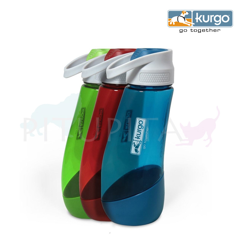 Kurgo Gourd H2O Trinkflasche und Trinknapf 2 in 1 BLAU