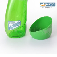 Kurgo Gourd H2O Trinkflasche und Trinknapf 2 in 1 ROT