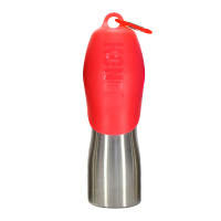 KONG H2O Trinkflasche und Trinknapf 2 in 1 Edelstahl ROT 740ml
