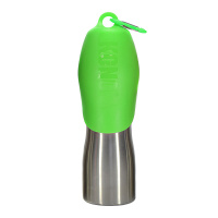 KONG H2O Trinkflasche und Trinknapf 2 in 1 Edelstahl GRÜN 740ml