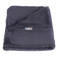 PITUPITA Kuscheldecke Hundedecke dunkelgrau steel Kuschl