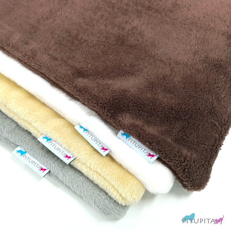 PITUPITA Kuscheldecke Hundedecke dunkelgrau steel Kuschl M 100x70