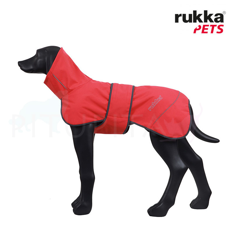 Rukka Softshell Regenjacke Regenmantel gefüttert Windy tomato rot 35