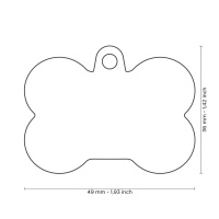 MyFamily Hundemarke Anhänger großer Knochen...