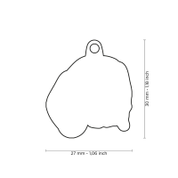 MyFamily Hundemarke Anhänger Beagle mit Gravur