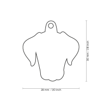 MyFamily Hundemarke Anhänger Dalmatiner mit Gravur