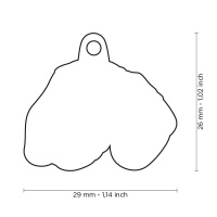 MyFamily Hundemarke Anhänger brauner Dackel mit Gravur