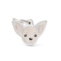 Hundemarke Anhänger Cream Chihuahua inkl. Gravur
