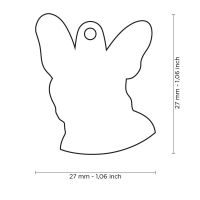 MyFamily Hundemarke Anhänger schwarz-weißer...