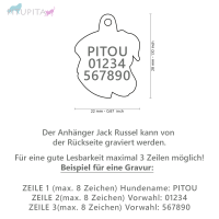 MyFamily Hundemarke Anhänger schwarz-weißer...