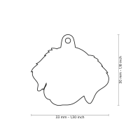 MyFamily Hundemarke Anhänger Golden Retriever creme mit Gravur