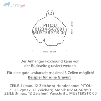 MyFamily Hundemarke Anhänger English Foxhound mit...