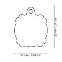 MyFamily Hundemarke Anhänger Totenkopf mit Gravur