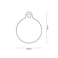 MyFamily Hundemarke Anhänger kleiner Kreis ROCK mit...