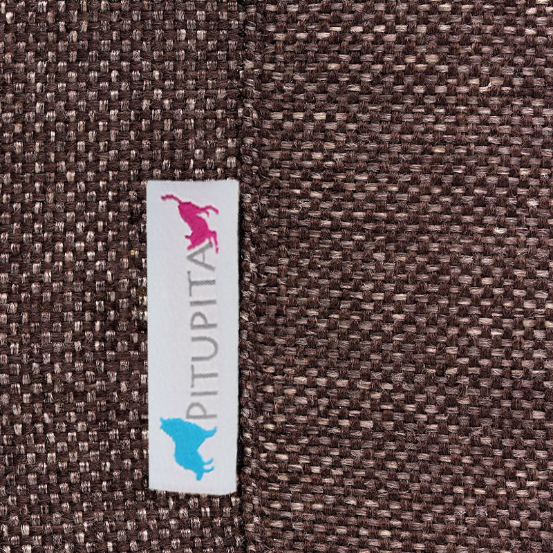 PITUPITA orthopädisches Hundebett MILA in beige schwarz S  65 x 50 cm