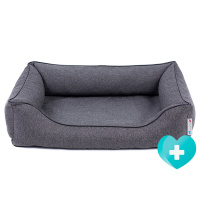PITUPITA orthop&auml;disches Hundebett MILA in dunkelgrau...