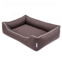 PITUPITA Hundebett Komfort Mila braun weiß L 100 x 75 cm
