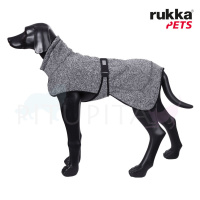 Rukka Pets Strickmantel Pullover COMFY  schwarz grau 30