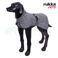 Rukka Pets Strickmantel Pullover COMFY schwarz grau 65