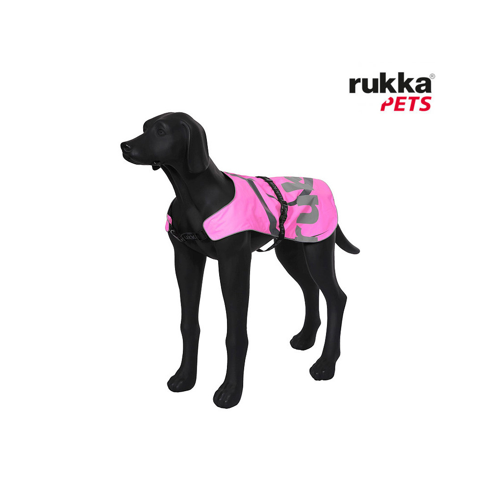 Rukka Pets Warnweste Sicherheitsweste FLAP neonpink hot pink