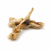 Lammkopfhaut mit Fell für Hunde