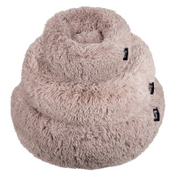District 70 Fuzz Hundebett Donut rund sand beige