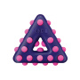 KONG Dotz Triangle Dreieck lila pink S
