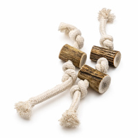 PITUPITA Hirschgeweih Snack mit Seil Zahnpflege vom Rothirsch S